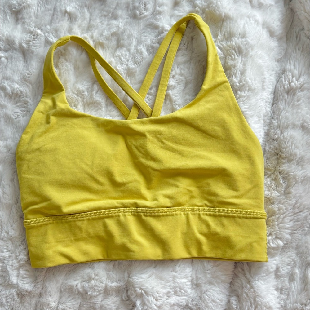 Lululemon Athletica Vibrant Yellow Sports Bra